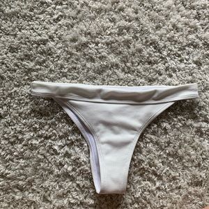 White Cheeky Bikini Bottoms